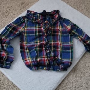 Ralph Lauren toddler plaid top size 4